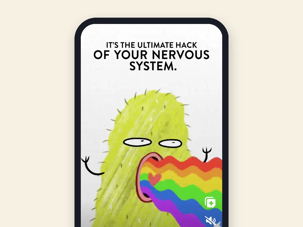 Take Control on a phone: the Breathe strategy, shown as a short animated video